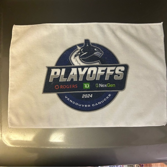Go Canucks Go! 2024 Vancouver Canucks Playoff Game Towel - Picture 3 of 8